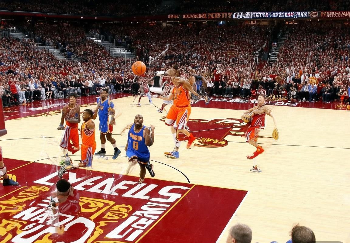 2017年NBA火箭VS骑士巅峰对决：詹姆斯与哈登火花四溅